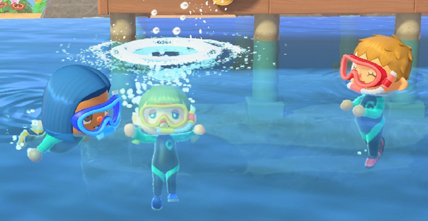 How to swim and get a wetsuit in Animal Crossing New Horizons