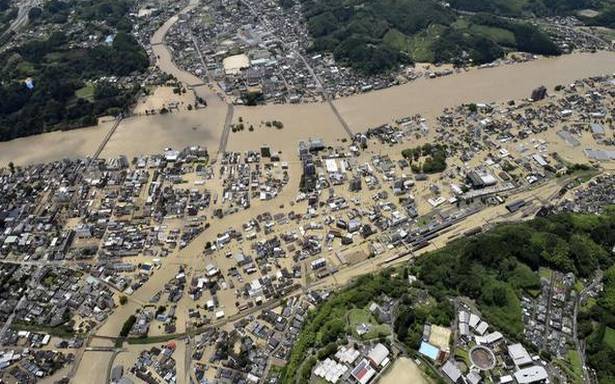 Japan evacuates thousands as rains lash southern Kyushu