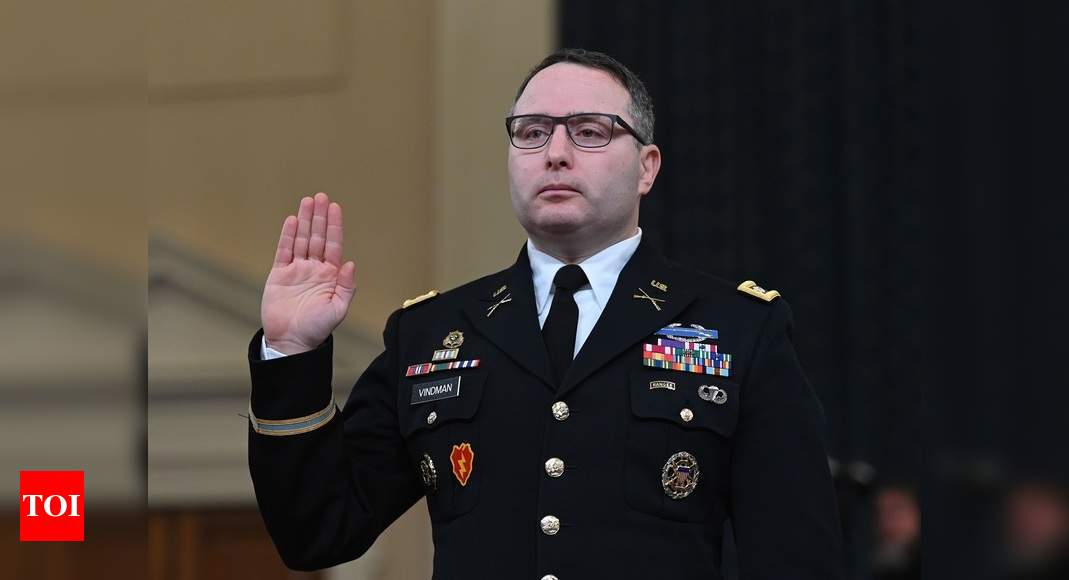 US Army officer who testified at Trump impeachment retires