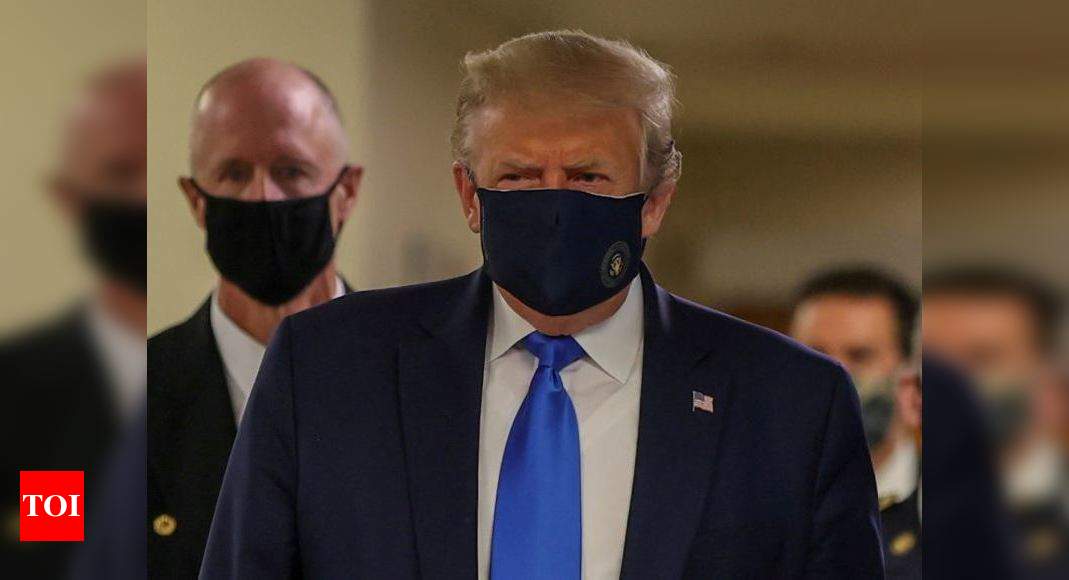 As virus rages in US, Trump finally wears a mask