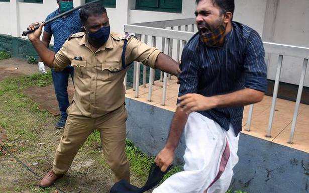 Gold-smuggling case | Cong., BJP protest across Kerala as NIA brings accused to Kochi