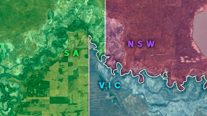 How this 170yo dogleg in the SA-NSW-Victoria border is causing headaches in the middle of coronavirus