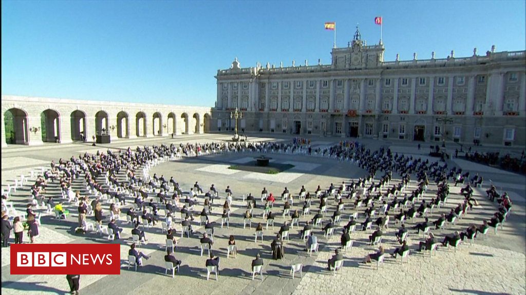 Spanish king leads memorial to victims of Covid-19