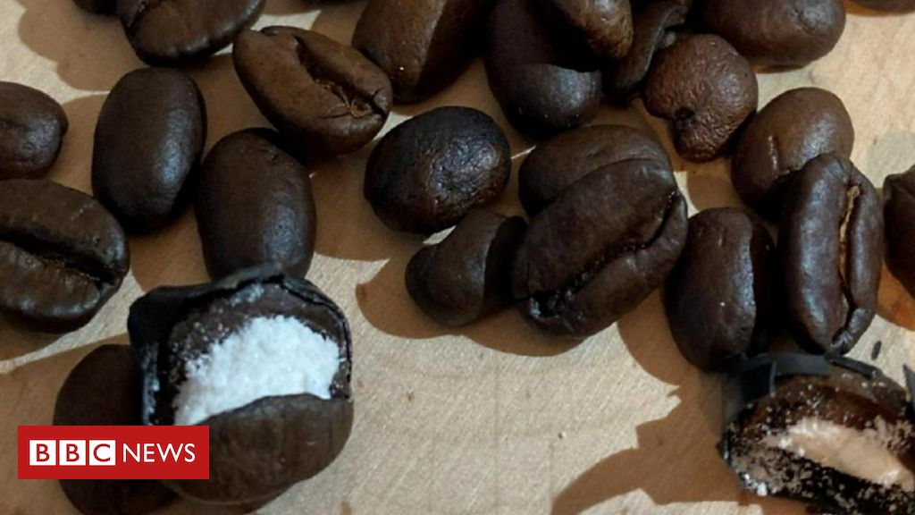 Drug discovered concealed inside coffee beans