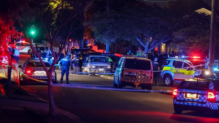 Police shoot man after officer stabbed in face on Brisbane’s south side