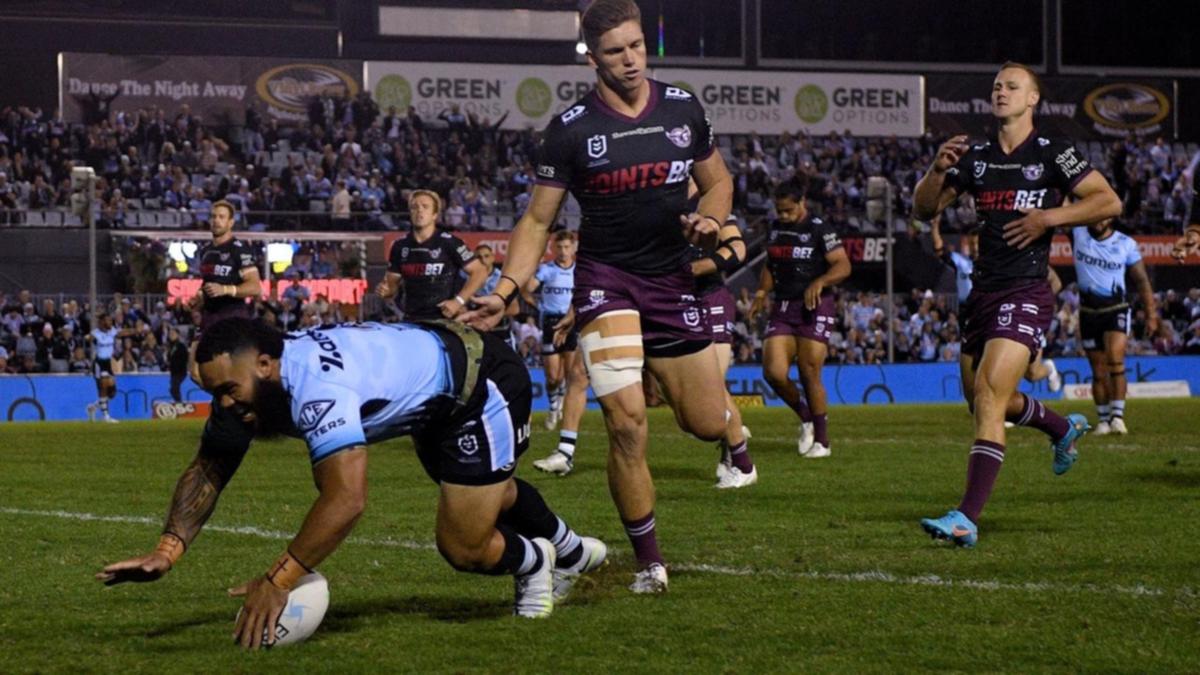 Talakai runs insurrection as Sharks down Manly