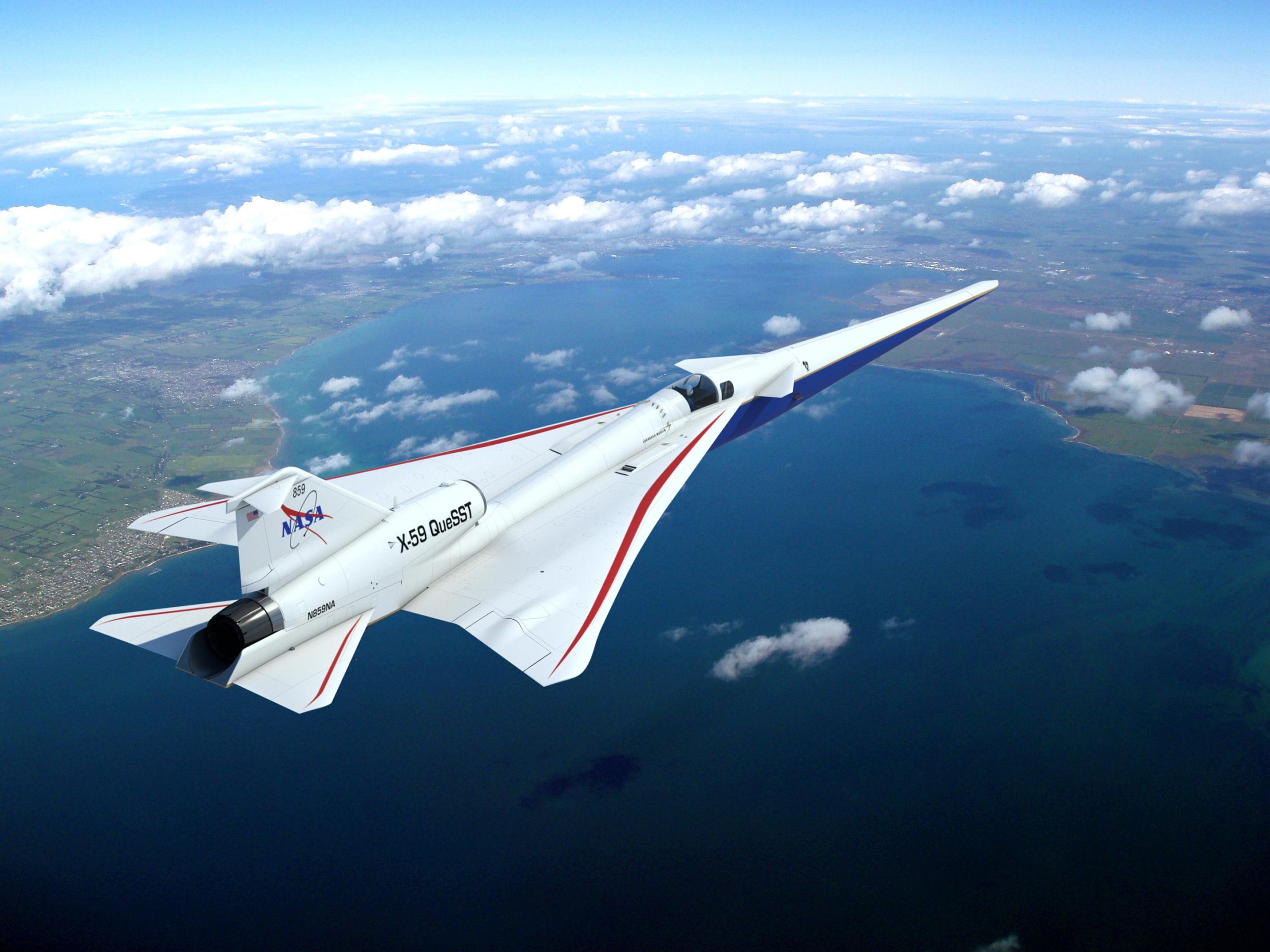 NASA’s X-59 Aloof Supersonic Experimental Aircraft Arrives Abet in California Following Serious Ground Assessments