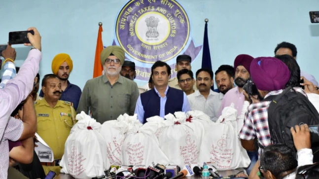 Here is what Rs 700 crore heroin looks as if. Imported from Afghanistan, seized in Punjab