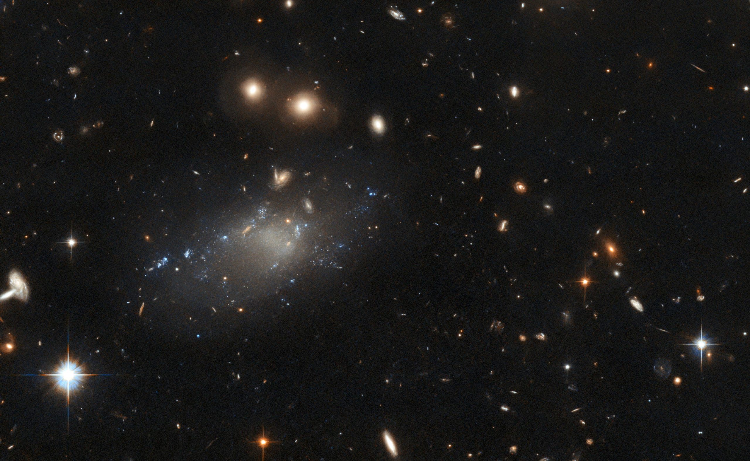 Hubble Trouble Telescope Spies a Tenuous Diffuse Galaxy