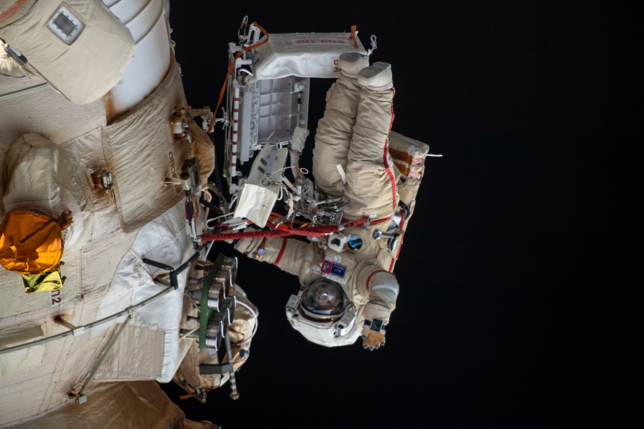 Watch 2 Russian cosmonauts spacewalk outside the International Space Station today