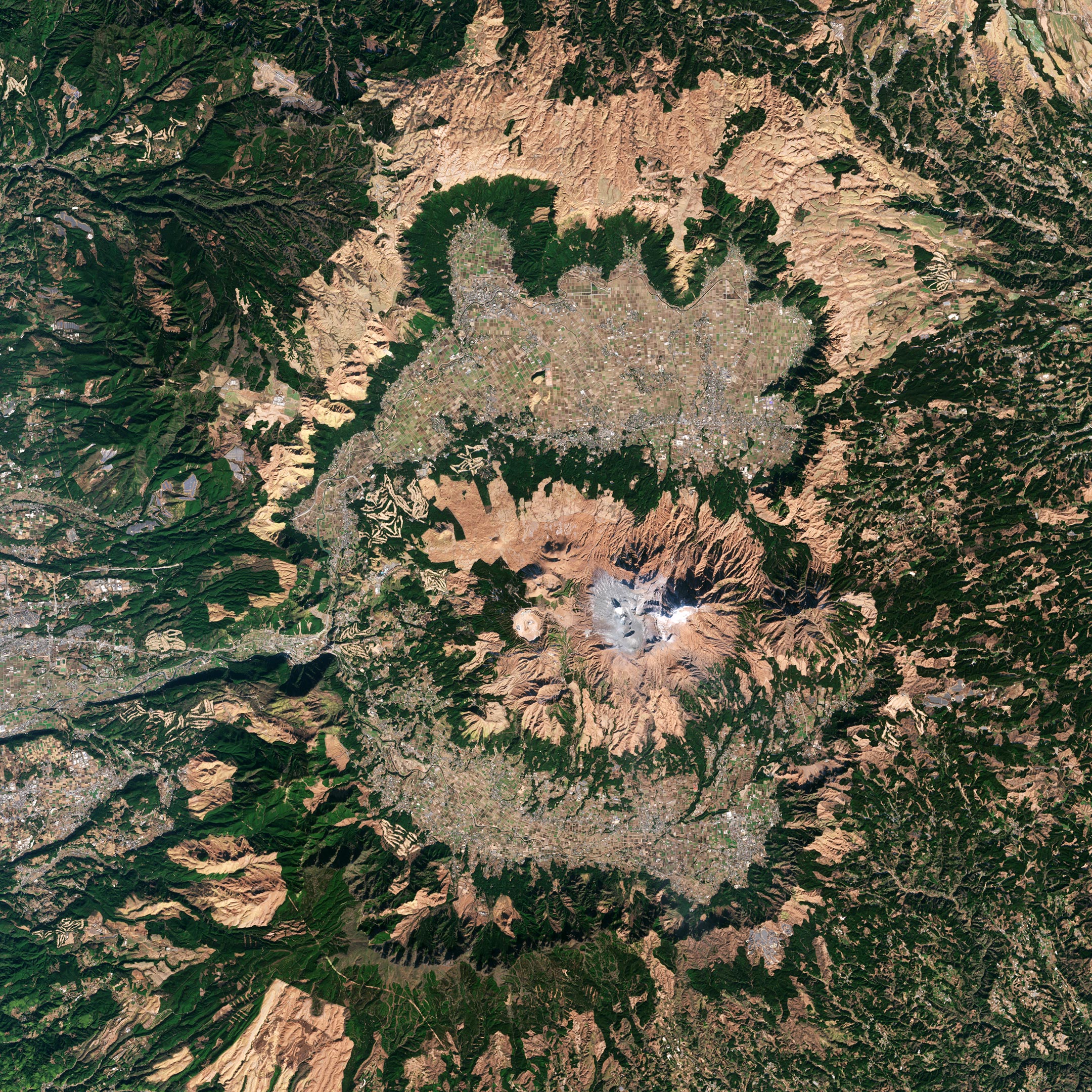 Exploring Earth From Space: Mount Aso – The Largest Active Volcano in Japan