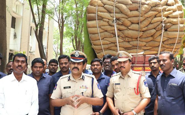 800 kg ganja shuffle to Uttar Pradesh caught by Cyberabad police