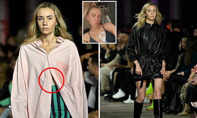 The heartwarming myth at the abet of Australian model Stephanie Kelly at Style Week – Day-to-day Mail