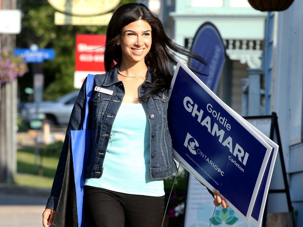 Carleton candidate Goldie Ghamari bitten by dog while campaigning