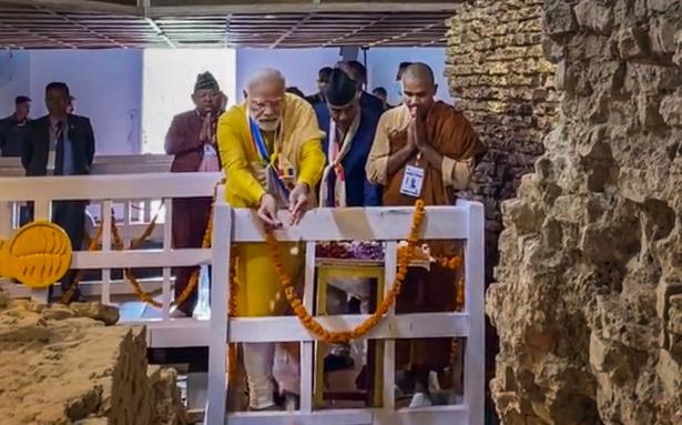 PM Modi provides prayers at Maya Devi temple in Nepal’s Lumbini