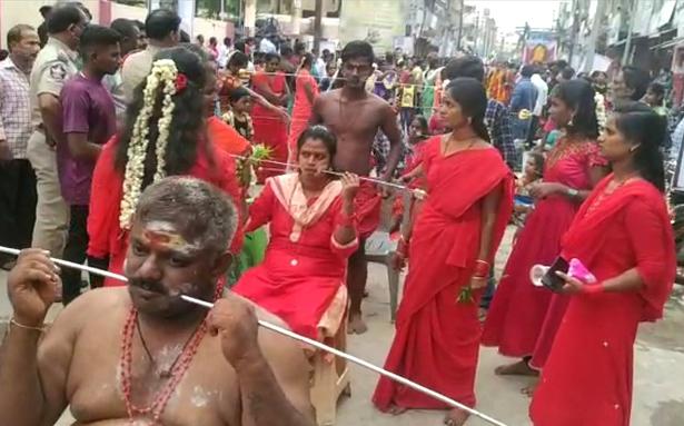 Shakti temples advance alive throughout Gangamma Jatara fete in Chittoor