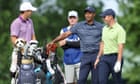 Rory McIlroy takes lead at US PGA as Tiger Woods struggles with leg disaster