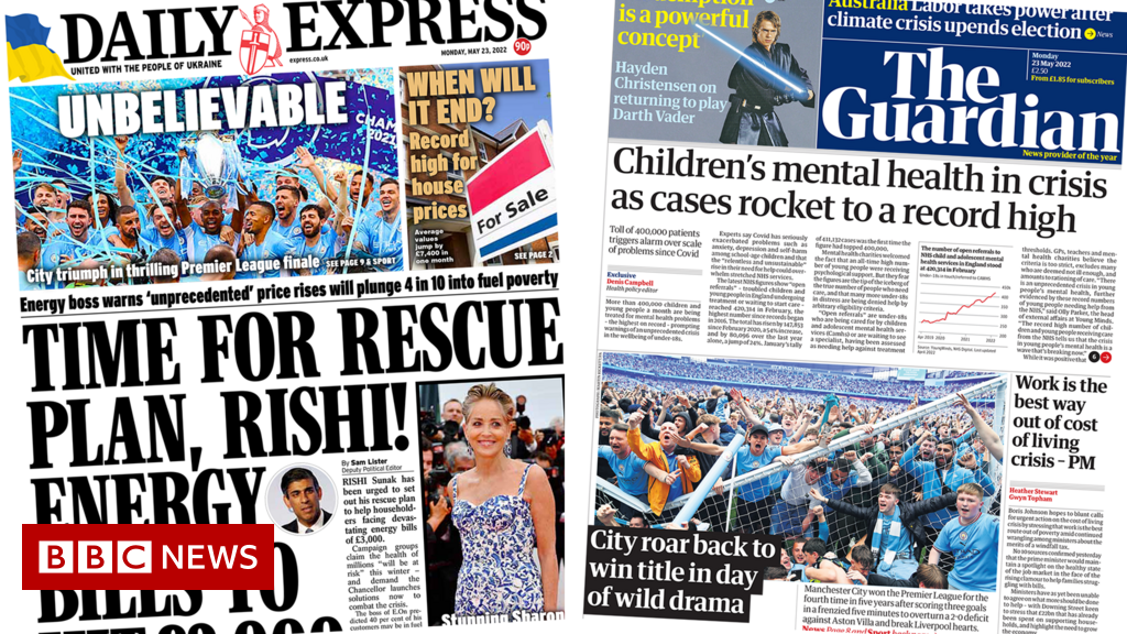 The Papers: ‘Time for rescue conception, Rishi’ and Metropolis comeback snatch