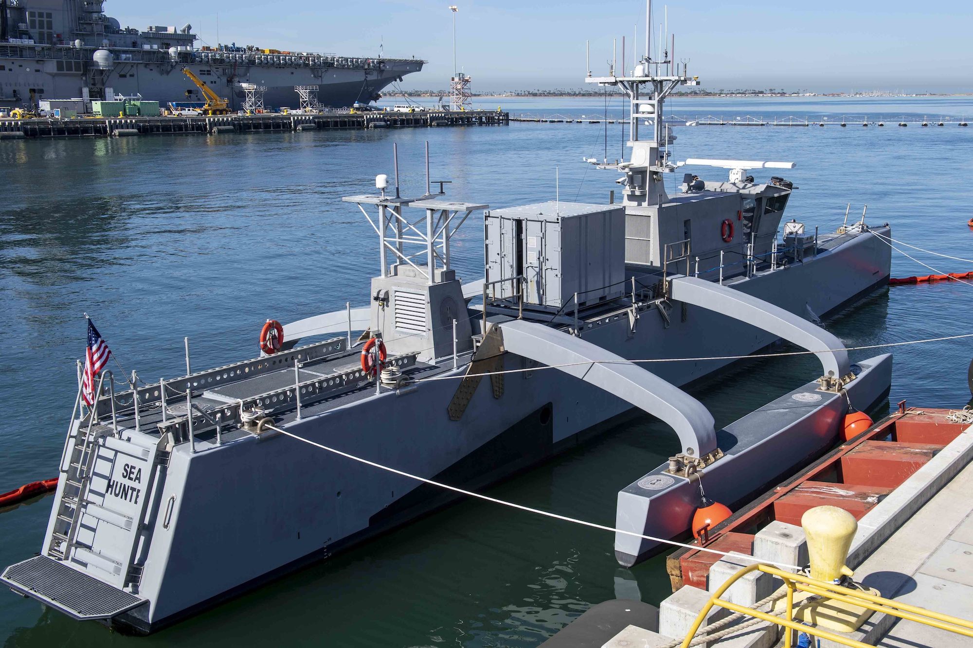 The Navy’s checking out its novel robotic ship division in the Pacific this summer season