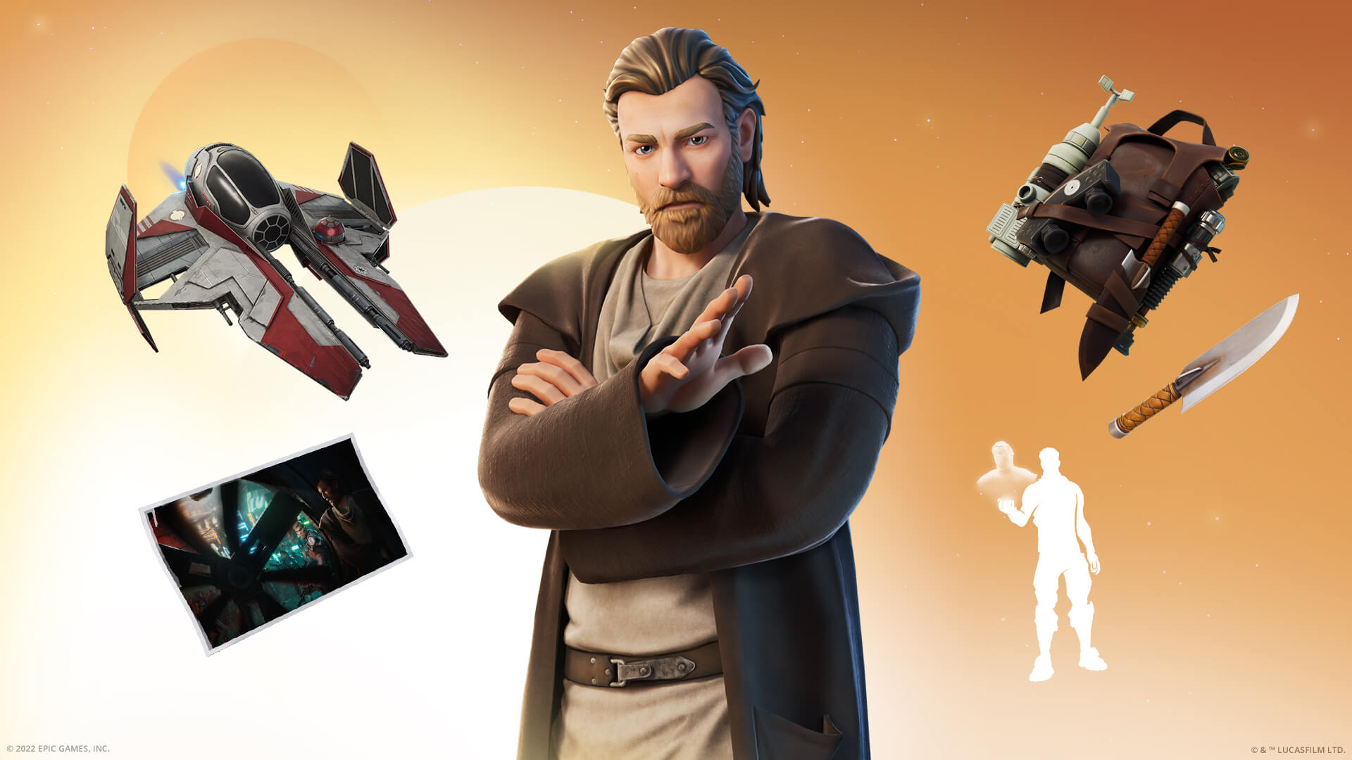 This Obi-Wan Kenobi Fortnite outfit is the Megastar Wars skin that you must be buying for