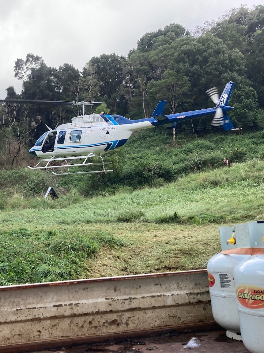 ‘Trapped in paradise’: Meals helicoptered in to stranded residents three months after NSW floods