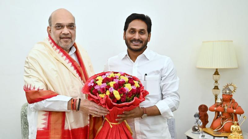 CM Jagan urges Amit Shah to accept to the bottom of issues pending for eight years