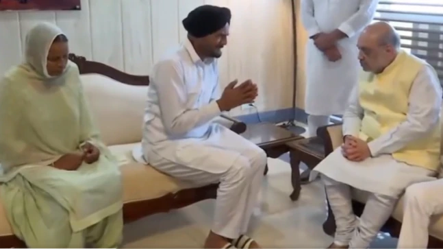 Won’t battle polls now: Sidhu Moose Wala’s father after assembly Amit Shah