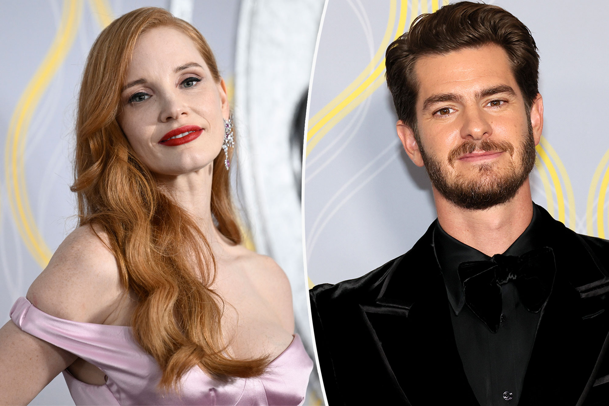 Andrew Garfield, Jessica Chastain, more stuffed in Tony’s carpet keeping pen