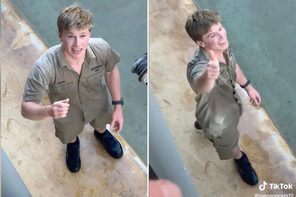 Lady asks Robert Irwin for phone number at Australia Zoo: ‘I am very flattered’ – New York Post