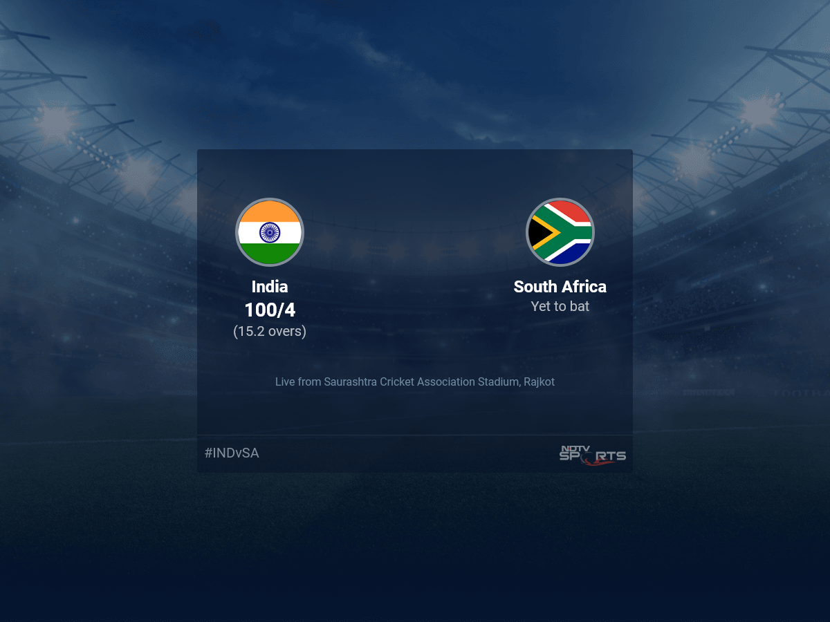 India vs South Africa Stay Rating Ball by Ball, India vs South Africa 2022 Stay Cricket Rating Of This day’s Match on NDTV Sports