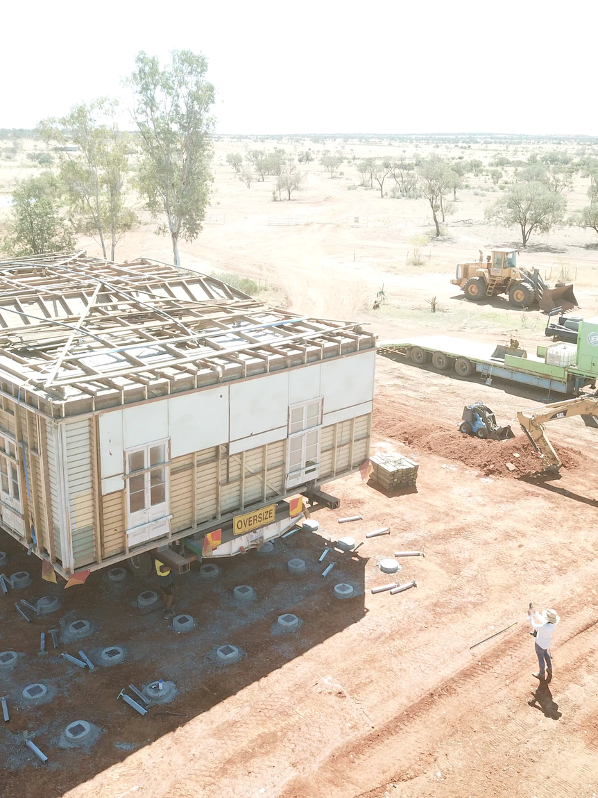 After shedding their house to fireplace, this family is restoring an outmoded homestead trucked in from 100 kilometres away