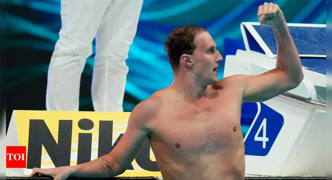 Australia’s Winnington wins males’s 400m freestyle gold at World Swimming Championships – Times of India