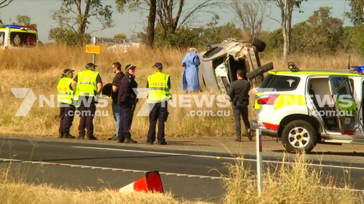 Two kids severe, one other seriously injured in ‘stolen’ automobile rollover at Oakey, shut to Toowoomba