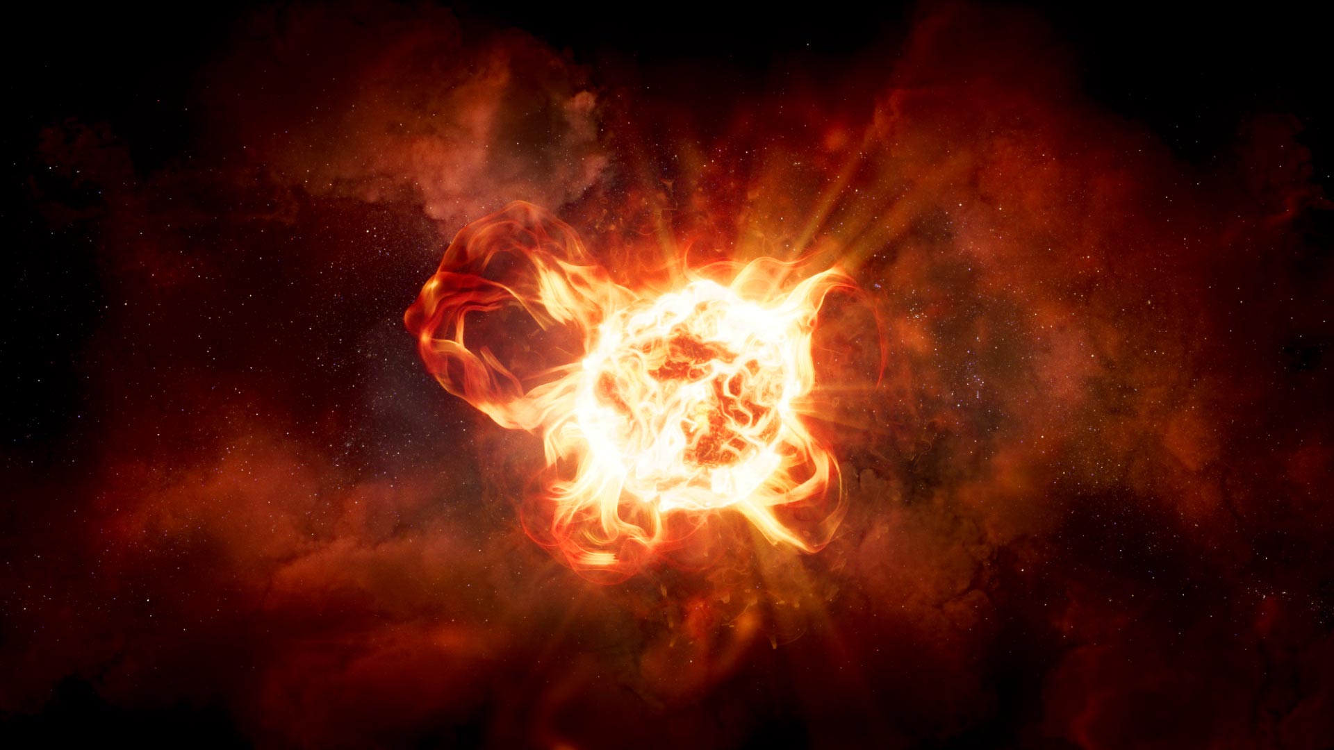 Staring at the Violent Loss of life of a Uncommon, Extreme Supergiant Star