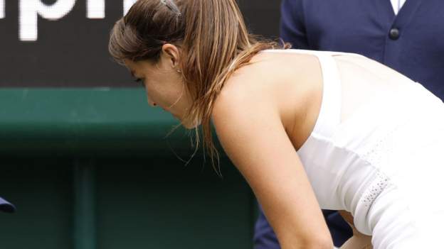 Wimbledon: Jodie Burrage helps unwell ball boy precise by opening match