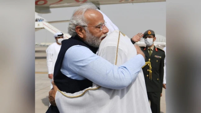 Touched by special gesture: PM Modi receives warm welcome by UAE President at Abu Dhabi airport