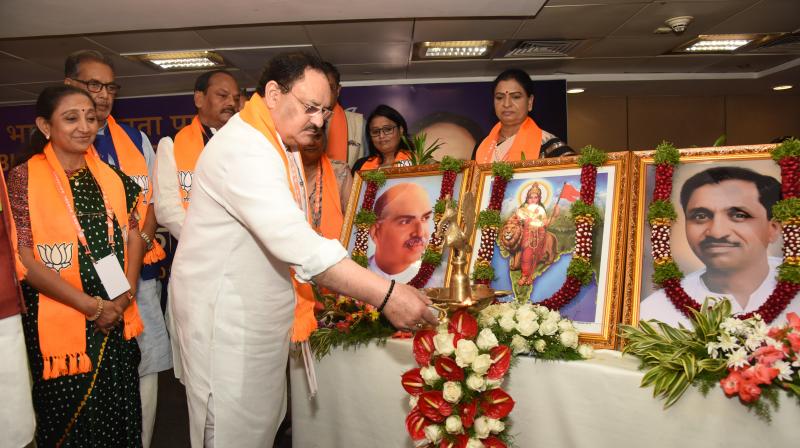 Nadda inaugurates national officer bearers’ meet sooner than BJP national govt meet