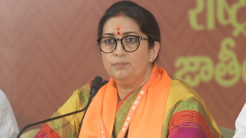 KCR broke constitutional suggestions: Smriti Irani