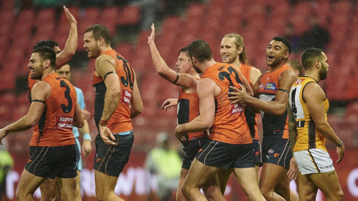 Brown boots Giants to AFL take over Hawks