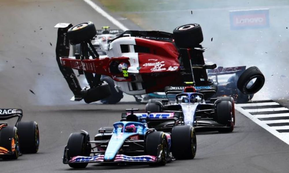 George Russell Abandons His Crawl To Compare On Zhou Guanyu After His Crash