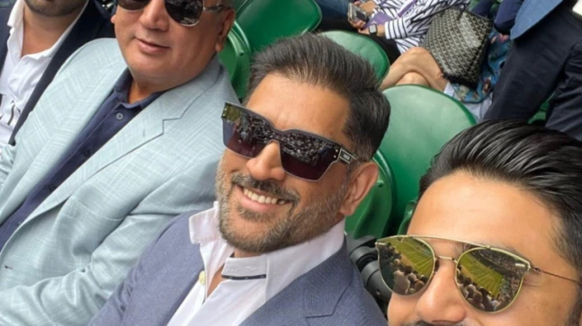 Wimbledon 2022: Birthday boy MS Dhoni, Sunil Gavaskar spotted in superstar-studded London crowd