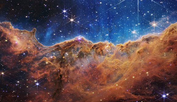 Webb Spots Cosmic Cliffs in Carina Nebula