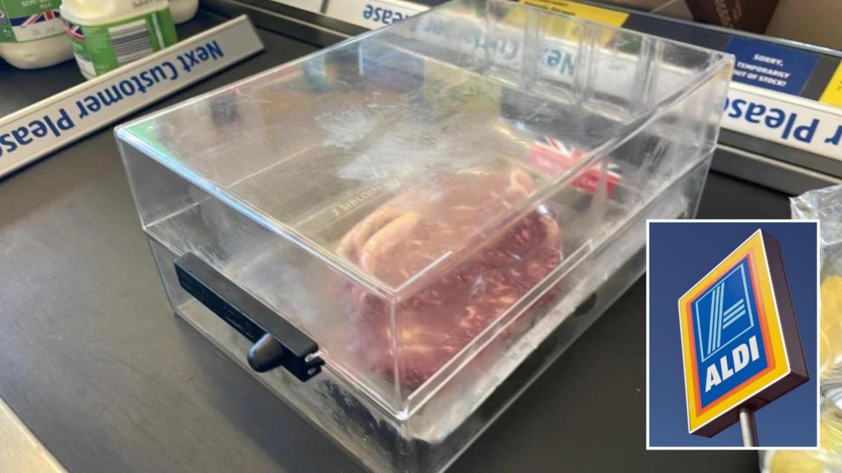 ALDI grocery store client spots steak in ‘security packing containers’ at native UK, prompting big reaction on Reddit