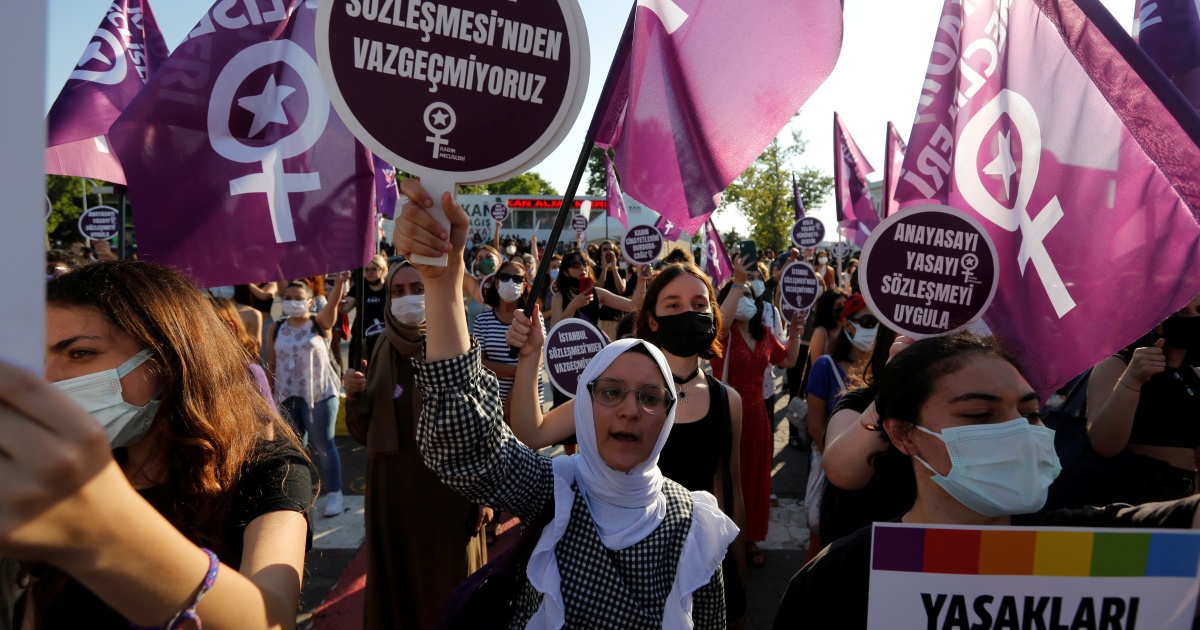 Top Turkish court upholds exit from key treaty holding ladies