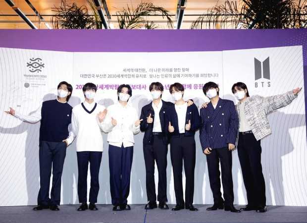 BTS officially appointed as ambassadors for World Expo 2030 Busan; to retain global live efficiency in October