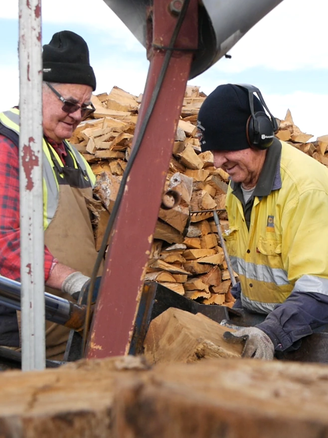 How volunteer wood choppers are helping to build lives