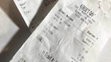 Waitress’ tears of delight as buyer leaves broad tip on $20 meal