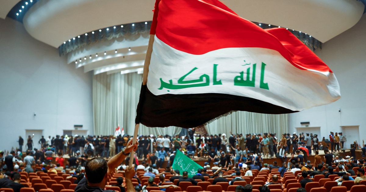 Iraq protesters occupying parliament whisper no plans to head away