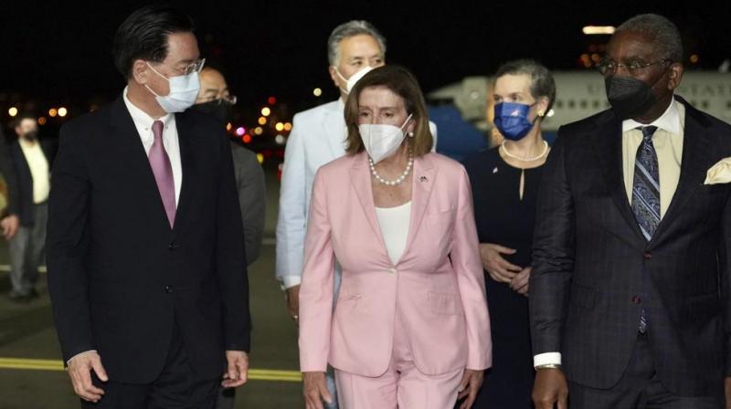 Nancy Pelosi lands in Taiwan, defying China threats