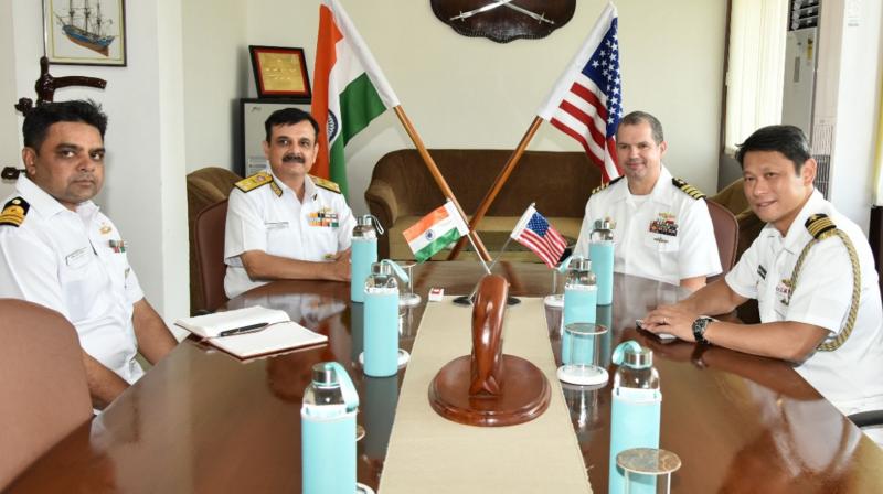 US submarine Frank Cable docks in Vizag